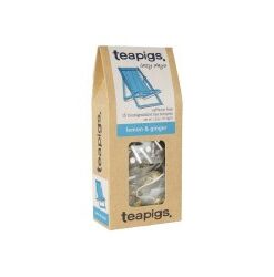 Teapigs Lemon & Ginger Tea 15 Temples (Packung mit 2-30 Tempel)