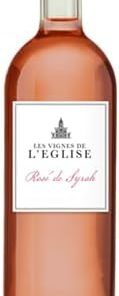 Les Vignes de L'Eglise, Rosé de Syrah IGP Côtes de Thau, Roséwein (case of 6x75cl), Frankreich/Languedoc