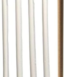 1200 Bubble Tea Halme Papier "pure" Ø 12 mm · 20 cm braun einzeln gehüllt, einseitig spitz
