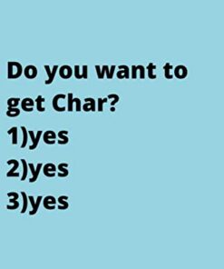 Do you want to get Char?: Cute Favorite Seafood Notebook Journal Saying Size 6x9 Inches 120 Pages For Men, Women, Kids, Youth, Gifts