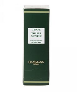 Dammann Freres Tee - Lime Blossom Peppermint/Lindenblüten Pfefferminze Tee - 4 x 24 Cristal Teabags