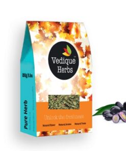VEDIQUE HERBS Jamun Samen (schwarze Pflaume, Eugenia jambolana), roh, roh, getrocknet, T-Schnitt, Premium-Qualität, 250 g