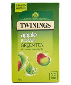 Twinings Grüner Tee mit Apfel und Birne, 20 Teebeutel (8 Stück, insgesamt 160 Teebeutel)