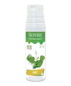Sephra Minze Dessert Topping Sauce 1kg - Praktische Quetschflasche - Sirup für Eis, Waffeln, Pfannkuchen, Crêpes, Milchshakes, Smoothies, Sorbets, Frappes, Kuchen oder Dipping (Minze)