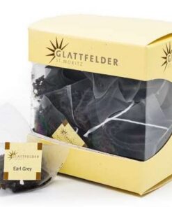 Glattfelder St. Moritz, Schweiz - Earl Grey Schwarztee - 2 x 15 Teebeutel (30 Pyramide Teebeutel)