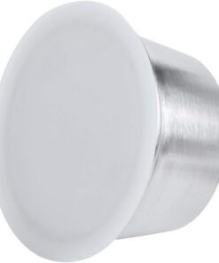 Fafeicy Wiederverwendbare Kaffeekapsel, Edelstahl-Kaffeepad mit Silikondeckel, 40 Ml, Nachfüllbarer Feinfilter-Kapselbecher für Benutzer von Heimbüro-Kaffeemaschinen (WHITE)
