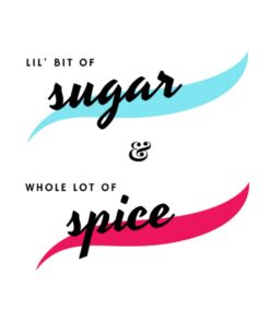 LIL' BIT OF SUGAR & WHOLE LOT OF SPICE Sassy Notebook for Spicy People 200 Designed Note Pages 8x10 Journal, Note Pad: Great for grocery list, to-do ... sports book, drawing, reminders & much more!