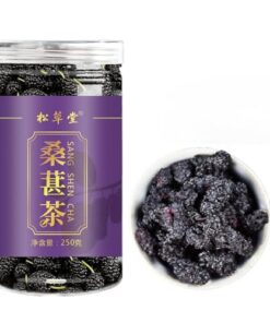 HQZMCTE Natürlicher Premium-Kräutertee - Getrockneter schwarzer Maulbeertee Essbarer Zero Additive Maulbeertee Gesunder Trockenfruchttee 250g / 8,81oz