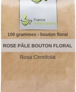 Kräutertee, blassrosa, Blütenknospen, 100 g (Centifolia-Rose).