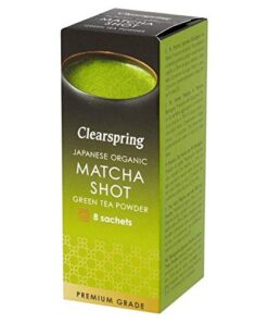 Clearspring Organischen Japanische Matcha Schuss Premium-Klasse Grünteepulver 8 X 1G