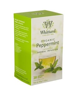 Whittard of Chelsea Bio-Pfefferminz-Tags und Umschläge, Teebeutel, 2 Stück, insgesamt 40 Teebeutel