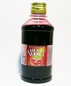 Essenz für Wodka - Cherry Vodka 250ml - Strands (Alkoholfrei) | Aroma für Wodka | Geschmack für Wodka | Wodka-Geschmack