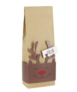 Herz & Heim® Früchtetee Beerentanz mit Rentier-Banderole / Kleinigkeit zu Weihnachten