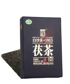 1953 Dunkler Tee Ziegeltee 318g Anhua Baishaxi Yupin Fucha Klassiker