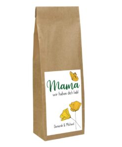 Herz & Heim® Früchtetee 100g Beste Mama personalisiert