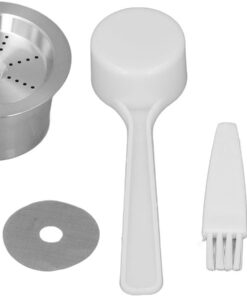 Nachfüllbare Kaffeekapseln aus Edelstahl, wiederverwendbare Kaffeepads für und Serie, Doppel-Filtrationssystem mit Schraubschalter, langlebiger Edelstahl-Kaffee