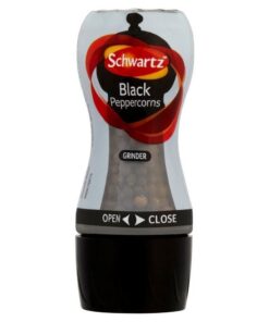 Schwartz Schwarze Pfefferkörner Grinder (35 g) - Packung mit 2