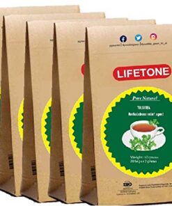 lifetone the tea for better life, Tulsi Tea | Heiliges Basilikum aus tropischem Regenwald | biologisch angebaut | Stress abbauen Tee (100 Teebeutel)