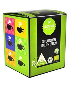 Bio Rotbusch "Italien Lemon" Box - 15 Tee-Pyramiden