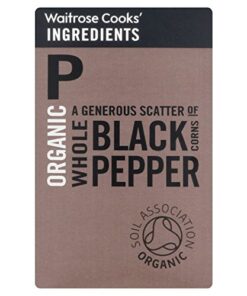 Cooks' Ingredients Bio Black Peppercorns Waitrose 40g