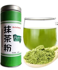 HELLOYOUNG 150g (0,33LB) Bio Matcha Tee Pulver - 100% Natürlicher Grüner Tee zum Abnehmen - Chinesischer Tee - Sheng Cha - Gesunde Ernährung - Grüne Lebensmittel