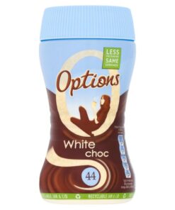 Options White Choc Instant Hot Chocolate 220 g (1er Pack) - Weisse Trinkschokolade