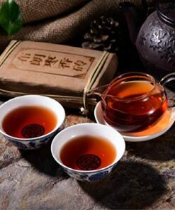 250g (0.55LB) Alter Pu äh Tee kochte Pu'er Tee Ziegel braun Duftender Ziegelstein Menghai Schwarzer Tee Puer Tee Chinesischer Tee Reifer Tee Puerh Tee gesundes Lebensmittel Pu-erh Tee Grüne Nahrung