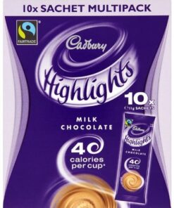 Cadbury Highlights Milchbox für heiße Schokolade, 10 x 11 g, 5 Stück