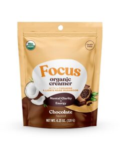 Kakao-Kokos-Kaffee-Creme-Pulver, Bio-Kaffeesahne ohne Milchprodukte, mit Vitamin B12, Schokoladengeschmack, Superfood Creamer 120 g