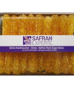Safran Kandis Zucker 4 Dosen x 19 Sticks zum Süßen von Tee und Kaffee