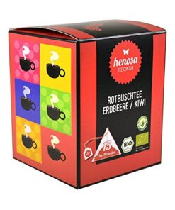 Bio Rotbusch "Erdbeere / Kiwi" Box - Tee-Pyramiden