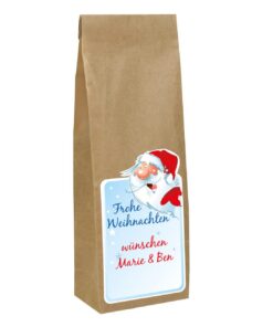 Cera & Toys® Weihnachtstee Frohe Weihnachten mit gratis Aufdruck des Namens