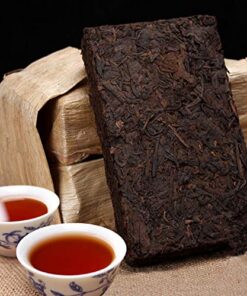 Alter PU ER Tee 250g (0.55LB) Puerh Tee Ziegel Schwarzer Tee Grünes Essen Pu'er Tee Puer Tee Chinesischer Tee Reifer Tee shu cha gesundes Essen Pu-erh Tee Alte Bäume Pu erh Tee gekochter Tee Roter Tee