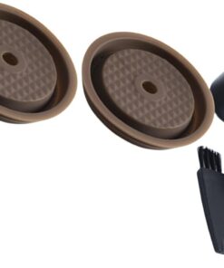 2 Stück nachfüllbare, wiederverwendbare Kappen, Gummi Saugdosenabdeckungen, hitzebeständig, auslaufsicher, praktisch für Kaffeepads, ergonomischer Kaffee