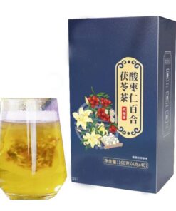 160g natürlicher Poria-Jujubesamen-Kräutertee Schlafberuhigender Kräuter-Gesundheitstee (160g)