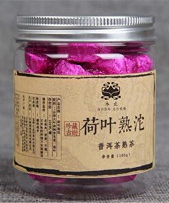 China Puer Tee Lotus Puerh Kleiner eingemachtes Lotosblatt Pu er reifer Tee 100g (0.22LB) Pu'er Tee Schwarzer Tee Chinesischer Tee Pu er Tee Puerh Tee Pu-erh Tee Pu erh Tee gekochter Tee Roter Tee
