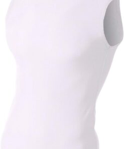 N2306 A4 MUSCLE COMPRESSION TEE WHITE L