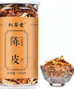 HELLOYOUNG 150g Chenpi Mandarinenschalentee in Der Dose Chinesisches Kräutergetränk Appetitlich Und Frei Von Zusatzstoffen Kann Als Snack Oder Zum Würzen Von Speisen Verwendet Werden