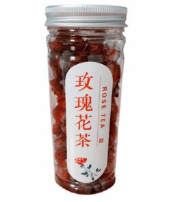 HELLOYOUNG Chinesischer Rosenkräutertee Lose Pingyin-Rosenblütentee Reichhaltiges Rosenaroma Duftendes Aufgussgetränk Milder Süßer Nachgeschmack Blumig-Fruchtiges Getränk