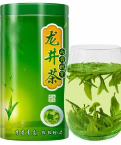 HELLOYOUNG 250g Longjing Grüner Tee Chinesischer Frühlings-Longjing-Tee Original Natürlich Traditionell Handgeschöpft Loser Grüntee Frisch Und Zart Ohne Zusatzstoffe