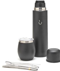 Balibetov Komplettes Yerba Mate Set – Moderner Mate Gourd, Thermos, Bombilla und Reinigungsbürste im Lieferumfang enthalten – Alle Premium-Qualität 304 18/8 Edelstahl