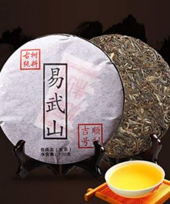 100g (0.22LB) Chinesischer roher Pu'er Tee Pu'er Tee Yunnan Pu'er Tee Pu'er Tee Kuchen Grüner Tee Chinesischer Tee Original Tee Roher Tee Gesunde Ernährung Grünes Essen Alter Baum Pu'er Tee