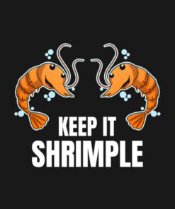 Notebook: Keep It Shrimple Prawn Seafood Lover: Gratitude Notebook Journal Daily Gift 100 Pages 8.5x11 Soft Cover
