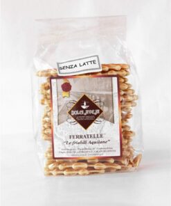 Traditional Abruzzo Ferratelle NO MILK soft fancy biscuits 400 gr - Dolci Aveja