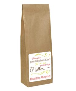 Herz & Heim® kleines Teegeschenk für Mama - Hinter jedem glücklichen Kind gibt es eine großartige Mutter - mit Widmung
