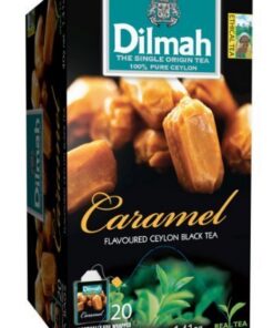 Dilmah Fun Tea, Caramel, Single Origin Pure Ceylon, 20 Count Individually foil enveloped tea bags, (Pack of 4) by N/A