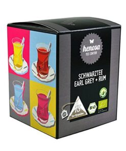 Bio Schwarztee "Earl Grey mit Rum" Box - 15 Tee-Pyramiden