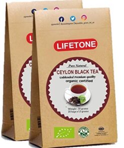 100 Gramm Loose Leaf Ceylon BOPF Bio Schwarztee | Packung mit 2x50g