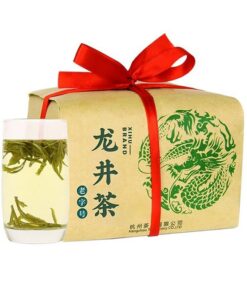 HELLOYOUNG 200g Chinesischer Frühlingstee Yu Qian Xi Hu Long Jing Dragon Jingl Grüner Tee Natürlicher Ursprung Frischer Und Zarter Loser Blatttee Rohtee Aus Asien Entspannungs-Auswahl Grünes Getränk