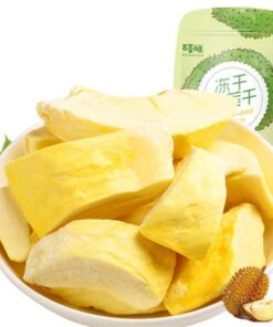HELLOYOUNG 30g Knuspriger Snack Goldenes Kissen Durian Gefriergetrocknet – Reichhaltiger Fruchtiger Durian Trocken Sanft Süßer Geschmack Gefriergetrocknete Früchte Grüne Lebensmittel